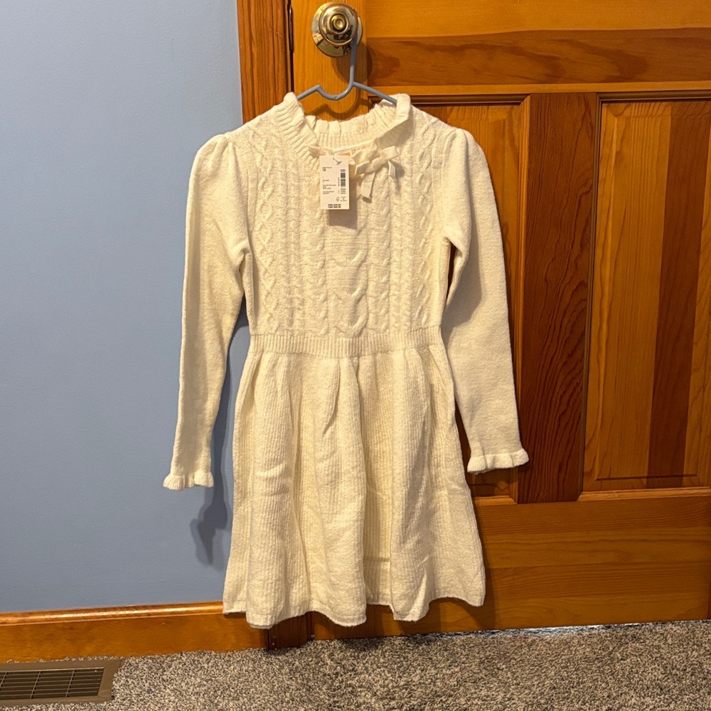 Ivory Cable Knit Gymboree Kids Dress